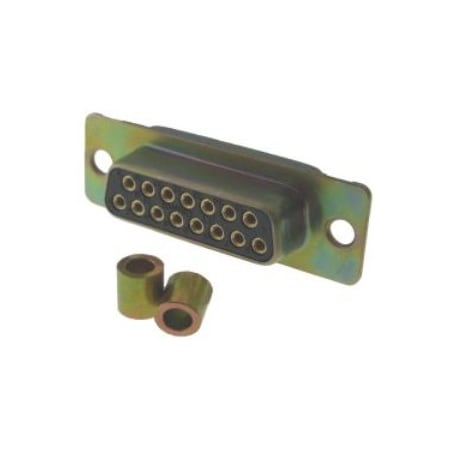 Itt Cannon DSUB 15F PCB STR G50 ZINC DAMM15SM